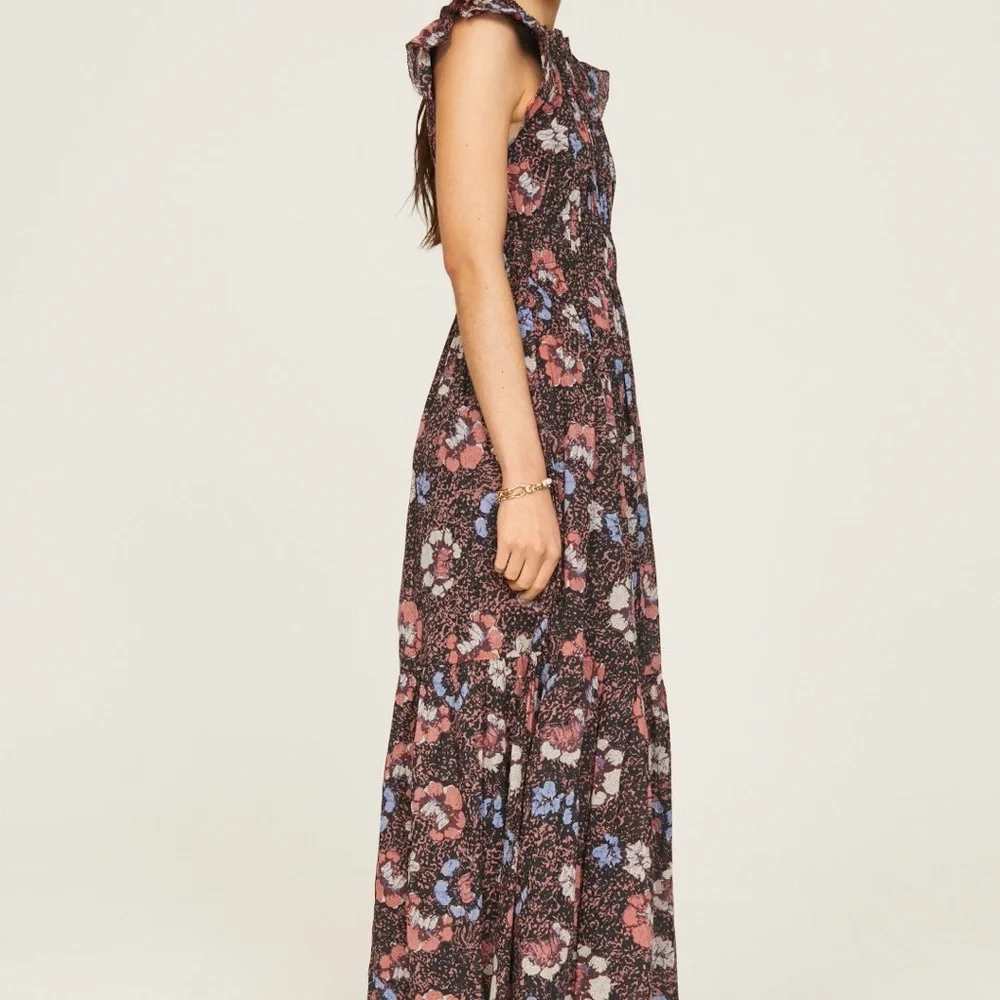 Cleobella Floral Maxi Dress - Black, Red, Blue - Picture 3 of 6